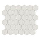 2" Architek Hexagon Light Grey Matte Glazed Porcelain Mosaic