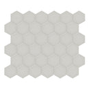 2" Architek Hexagon Dark Grey Matte Glazed  Porcelain Mosaic