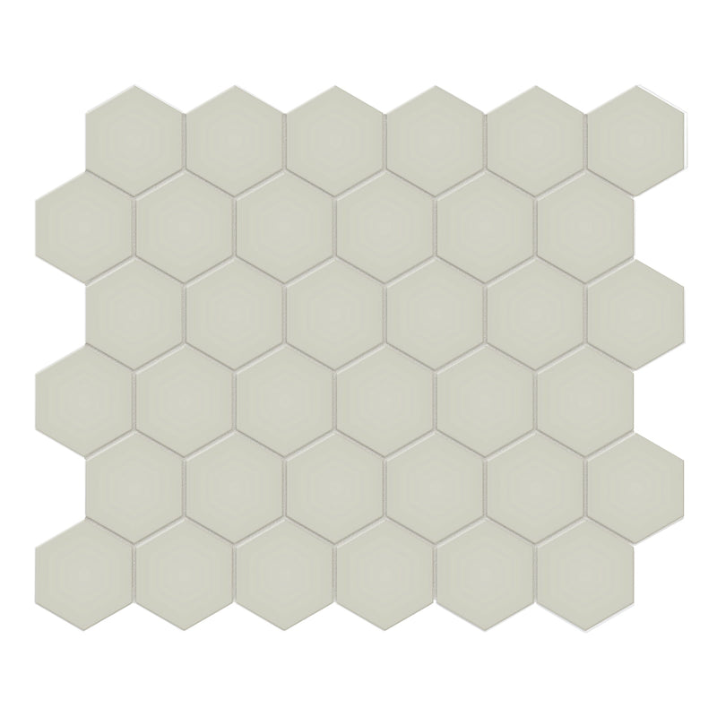 2" Architek Hexagon Verde Matte Glazed Porcelain Mosaic