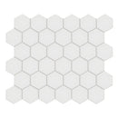 2" Architek Hexagon Sunset Grey Matte Unglazed  Porcelain Mosaic