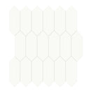 2x5 Architek White Picket Glossy Glazed Porcelain Mosaic