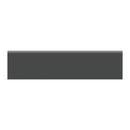 2x8 Architek Black Matte Glazed Ceramic Bullnose