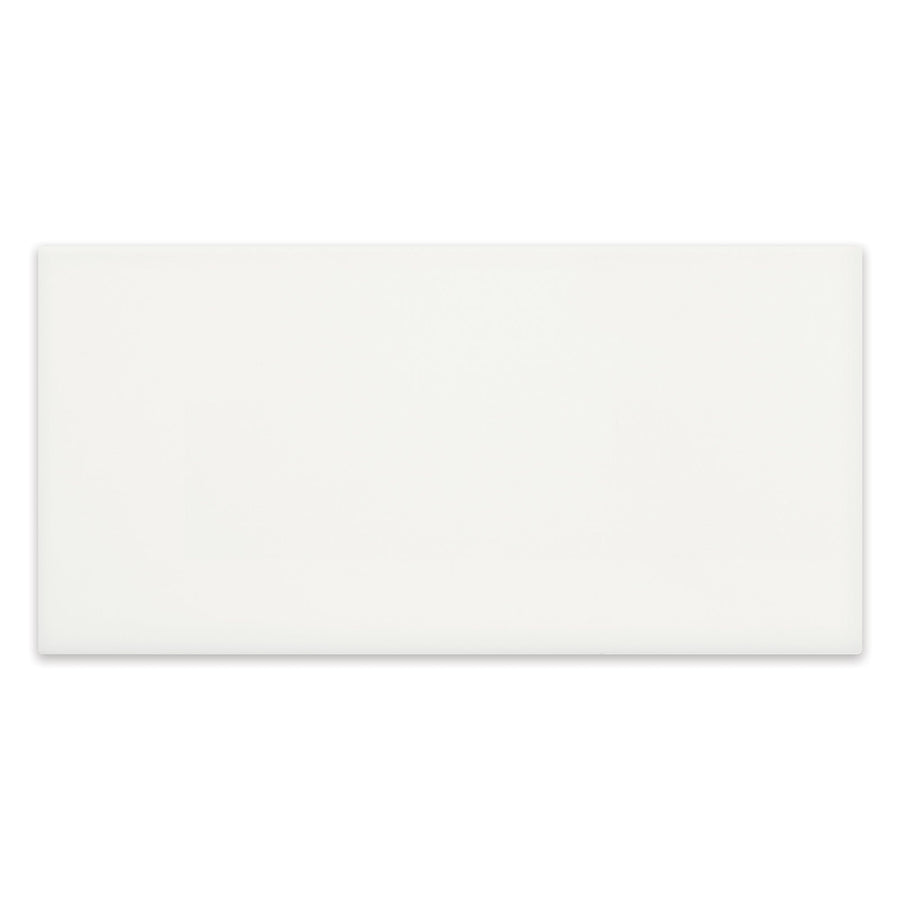 3x6 Architek White Glossy Glazed Ceramic Tile