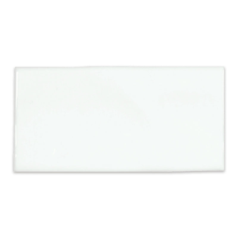 3x6 Astoria White Ceramic Glossy Tile