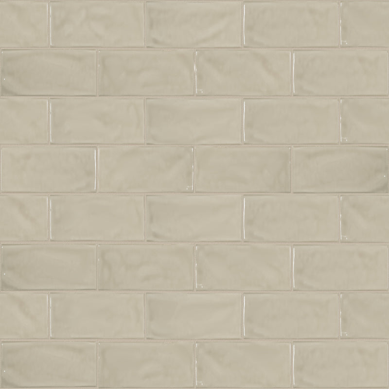 3x6 Astoria Cream Ceramic Glossy Tile