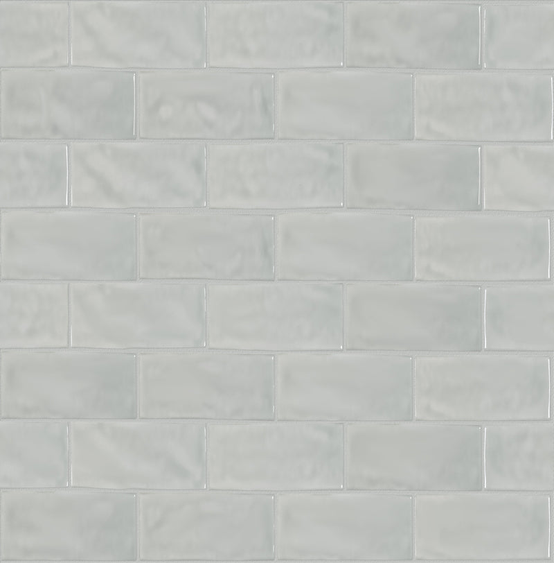 3x6 Astoria Light Grey Ceramic Glossy Tile