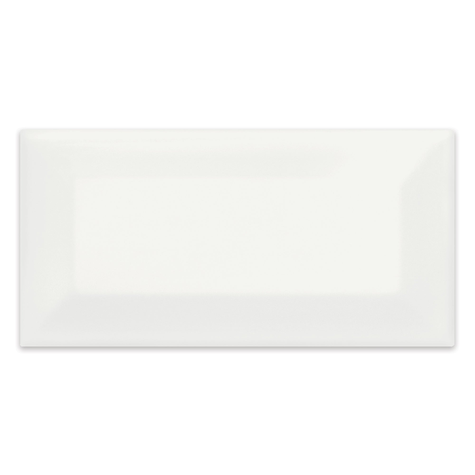 3x6 Architek White Beveled Glossy Glazed Ceramic Tile   0306 51126 4000 0161 1 Main 