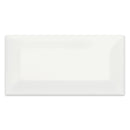 3x6 Architek White Beveled Glossy Glazed Ceramic Tile