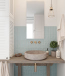 2.6x8 Bellini Borgo Sky Blue Matte Porcelain Wall Tile