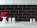 3x9 San Mauro Black Currant Glossy Glass Tile