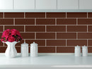 3x9 San Mauro Cocoa Glossy Glass Tile
