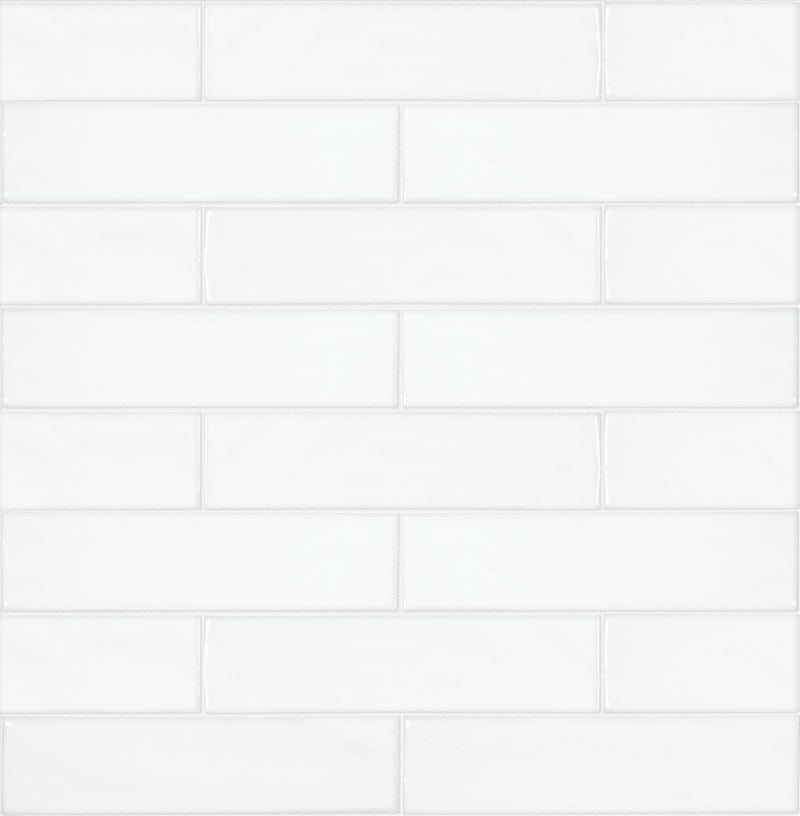 3x12 Astoria White Ceramic Matte Tile