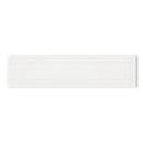 3x12 Riva Beveled Super White Glass Tile Final Sale