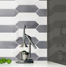 3x12 Amara Pickett White Ice Glossy Ceramic Wall Tile