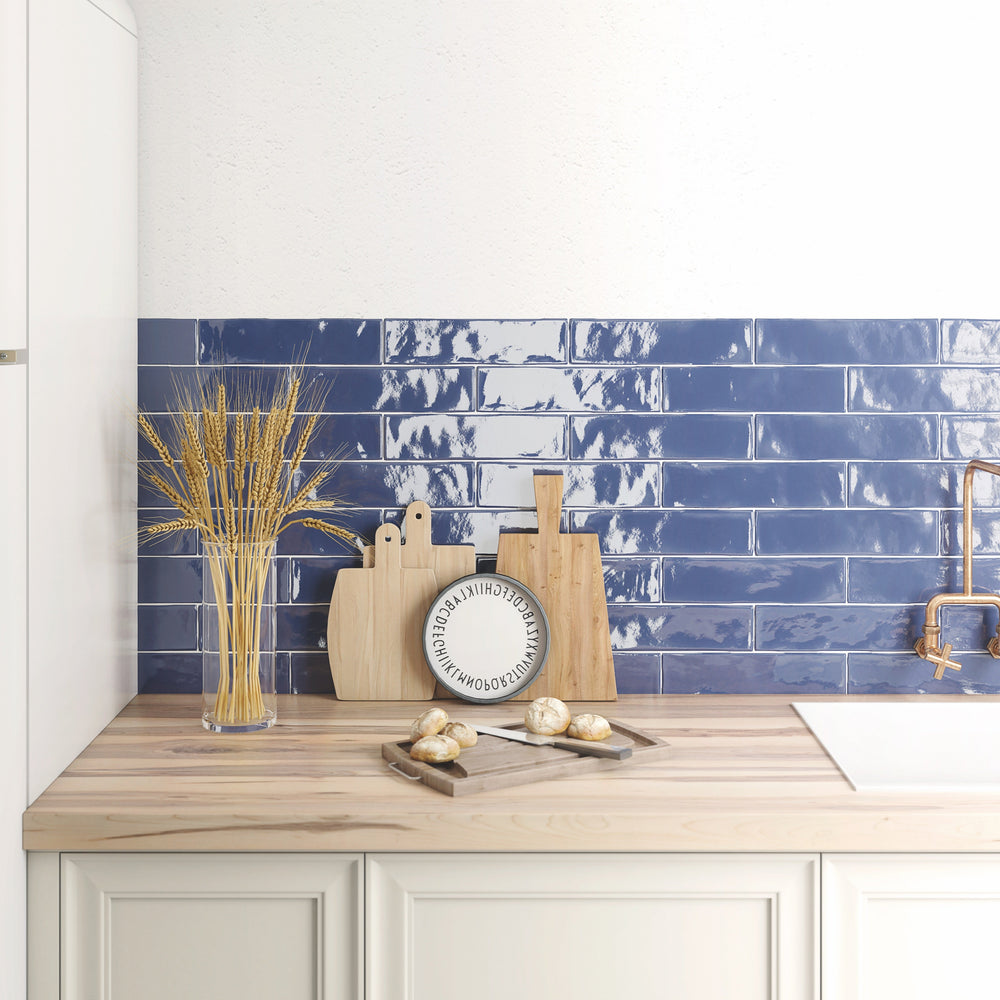 Subway tile wall finish