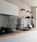 3x12 Bellini Nero Ceramic Glossy Wall Tile