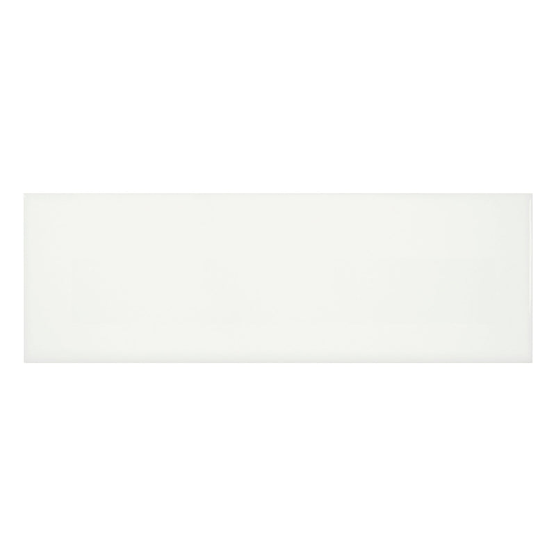 4x12 Architek White Glossy Glazed Ceramic Tile