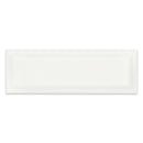 4x12 Architek White Beveled Glossy Ceramic Tile