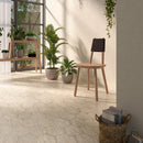 5x6 Carmen Hexagon Beige Polished Porcelain Tile