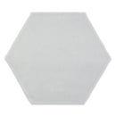 6" Ara Moda Hexagon Metropolitan Grey Glossy Pressed Glazed Ceramic Wall Tile
