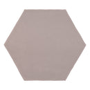 6" Ara Moda Hexagon Beige Glossy Pressed Glazed Ceramic Wall Tile