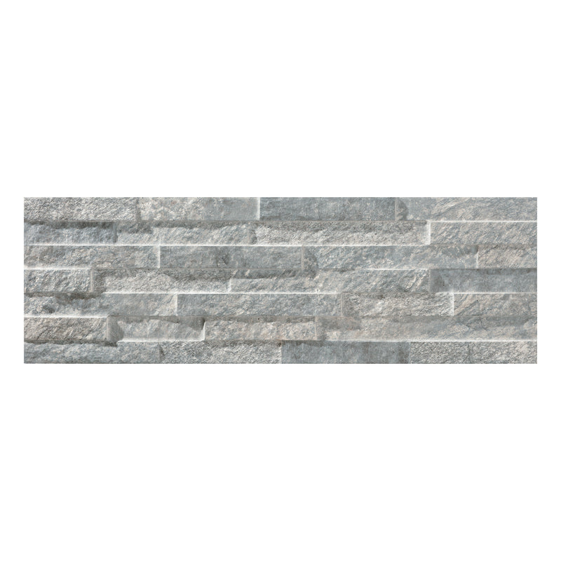 6.4x20.4 Brickstone Grey Porcelain Wall Tile