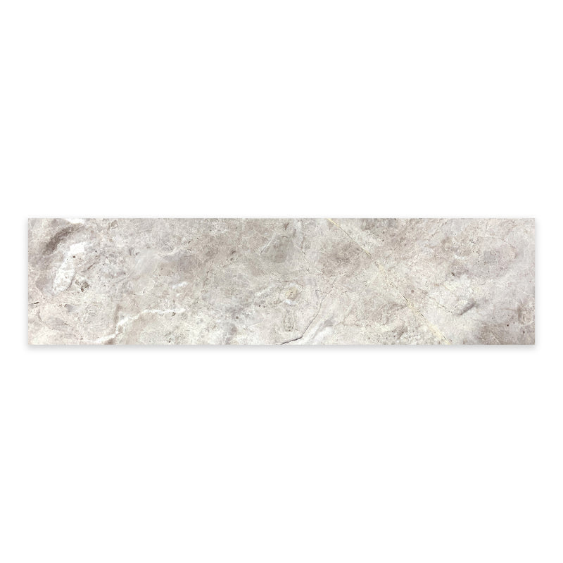 6x24 Silver Grey Marble Polished Tile Final Sale