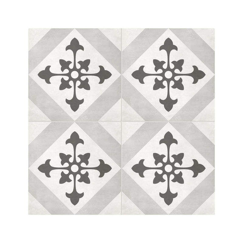 8x8 Format Northstar Light Grey Porcelain Matte Tile