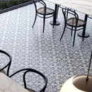 8x8 Format Baroque Light Blue Porcelain Matte Tile