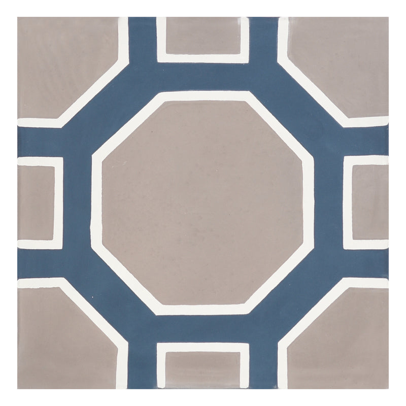 8x8 Moroccan Berkane Grey Cement Tile Final Sale