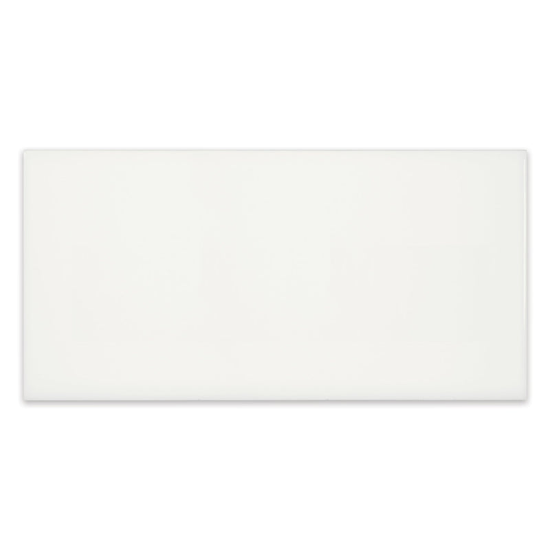 8x16 Architek White Glossy Glazed Ceramic Tile