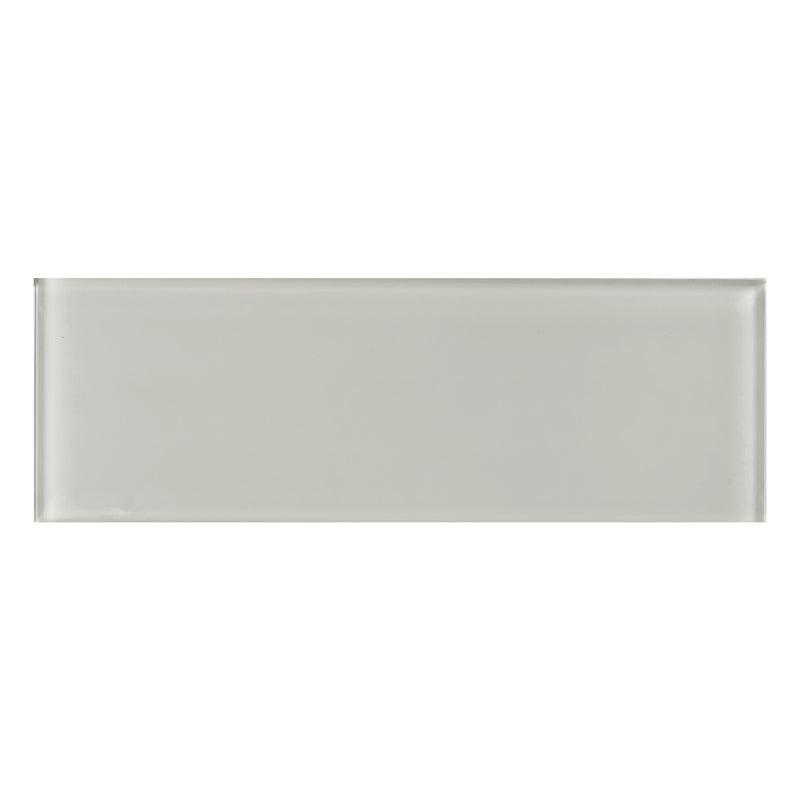 8x24 Sollenn Light Grey Glass Tile