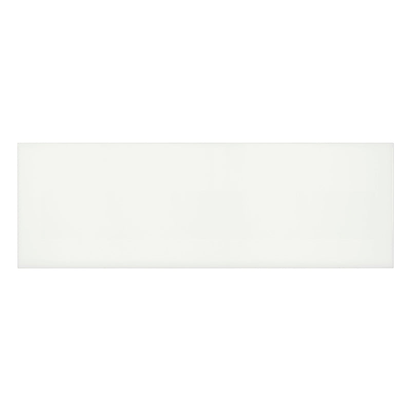 8x24 Architek White Ceramic Glossy Tile