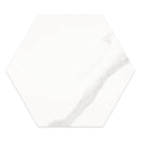 10x10 La Mallorca Milano Bianco Hexagon Polished Porcelain Tile ffs