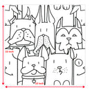 10x10 My Dog White Satin Porcelain Tile