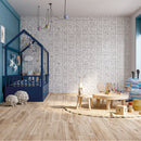 10x10 My Dog White Satin Porcelain Tile