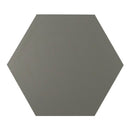 10x10 Solid Hexagon Dark Grey Matte  Porcelain Tile Final Sale