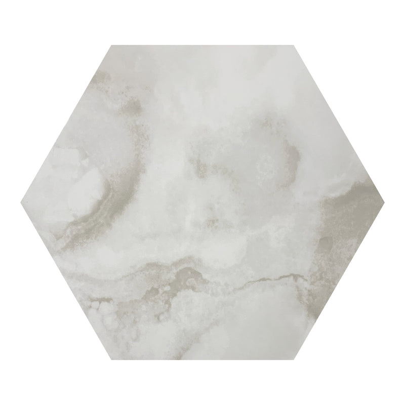 10x10 Hexagon Onyx Polished Porcelain Tile