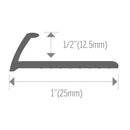 1085 Grey 8 ft Tile Edge (12 mm)