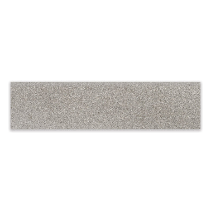 3x12 Northernlite Light Grey Porcelain Matte Bullnose