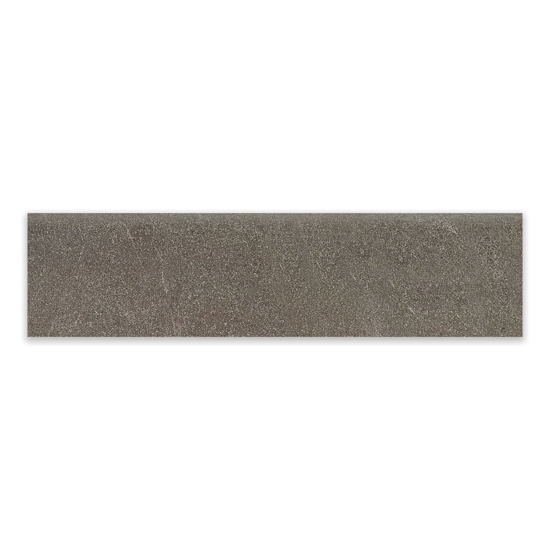 3x12 Northernlite Dark Grey Porcelain Matte Bullnose