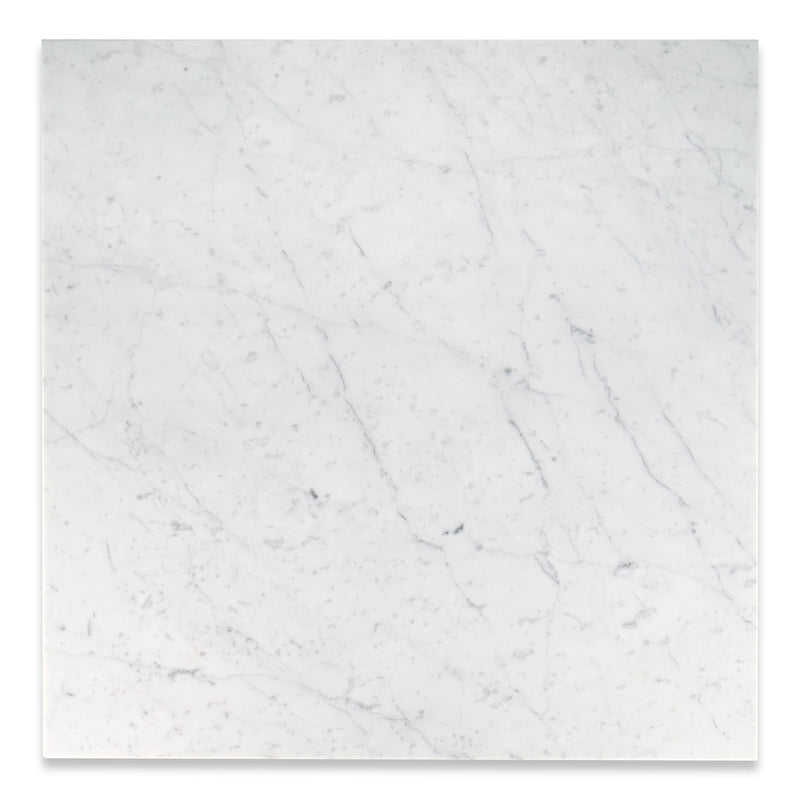 18x18 Italian Playa del Bianco Honed Carrara Marble Tile Final Sale