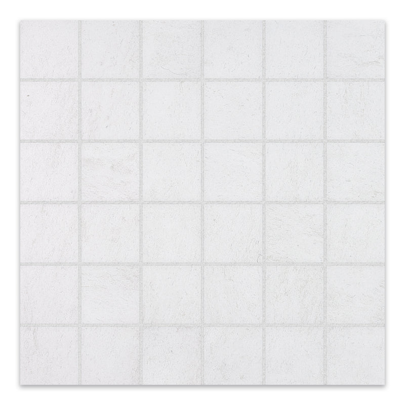 2x2 Centro White Ceramic Matte Mosaic