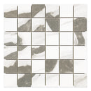 2x2 La Mallorca Panda White Polished Porcelain Mosaic