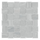 2x2 Gazelle Light Grey HD Basketweave Matte Porcelain Mosaic