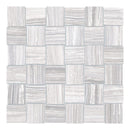 2x2 Basketweave Eramosa Light Grey Porcelain Matte Mosaic