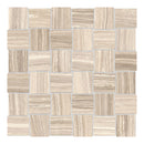 2x2 Basketweave Eramosa Light Beige Porcelain Matte Mosaic