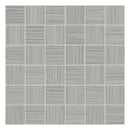 2x2 Strand Grey Porcelain Matte Mosaic