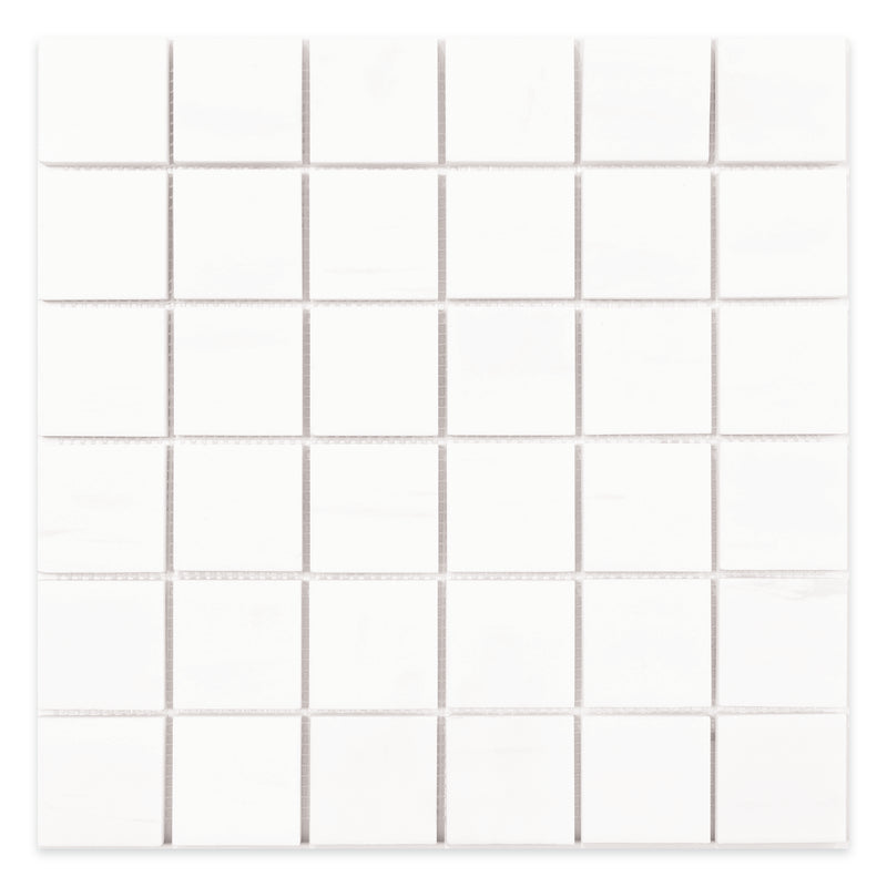 2x2 Dolomite Select Honed Marble Mosaic Final Sale
