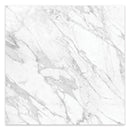 24x24 Antonella Pebble White Porcelain Polished Tile